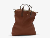 Shopper, Leather - Tabac/Cuoio