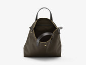 M/S Shopper – Army/Dark Brown