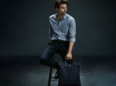 M/S Shopper – Navy/Dark Brown