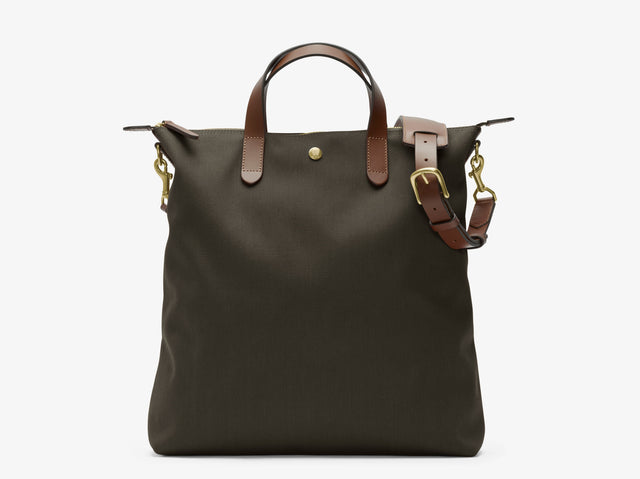 M/S Shopper - Army/Cuoio