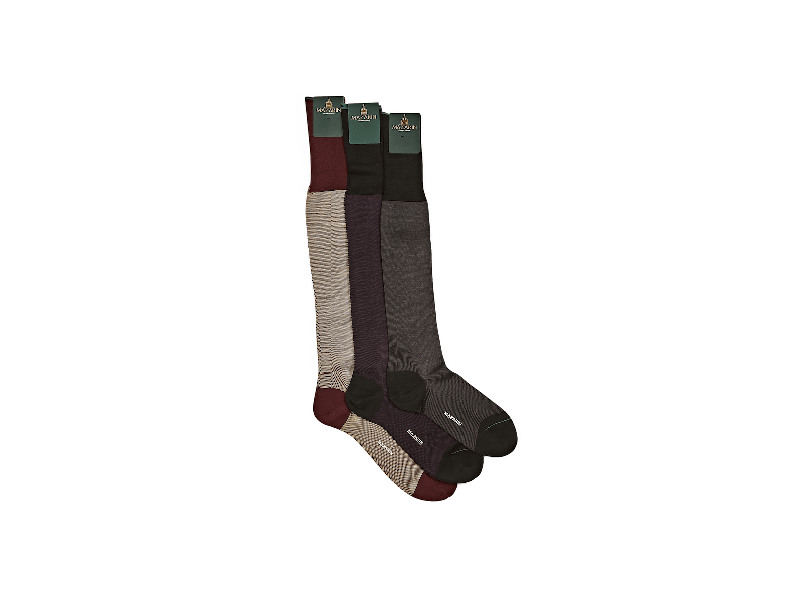 Luxe Socks In And Beige Cotton