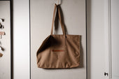 Signature Wool Tote Bag Wide Cocoa