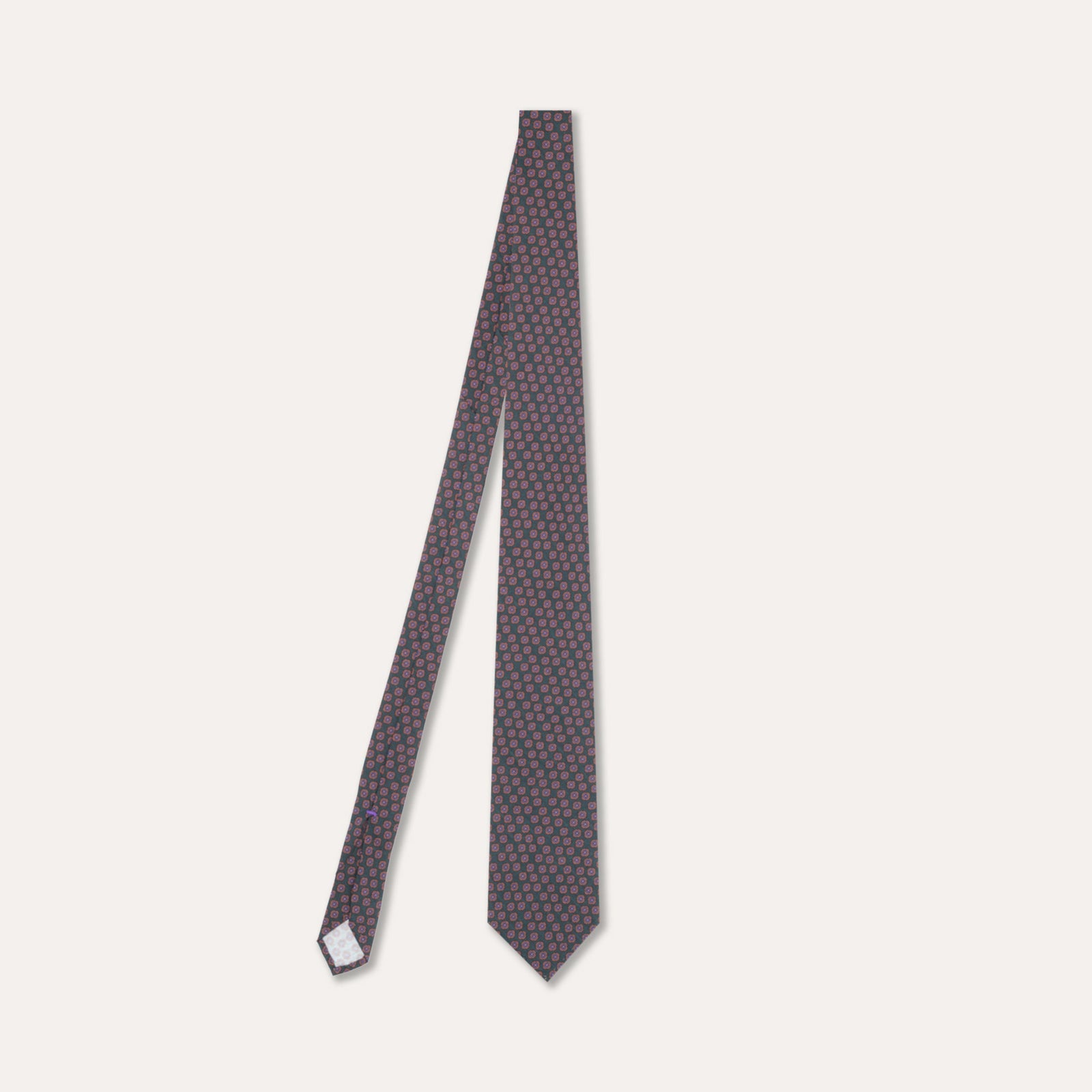 Silk Jumbled Medallion Tie In