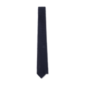 Silk Knitted Tie In Blue