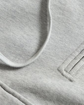 Simmons Reversible Half Zip Hooded Sweatshirt Gym Heather All Cotton Loopback Terry Fleece