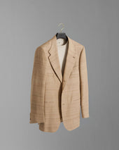 Single Breasted Silk Tweed Jacket In Light