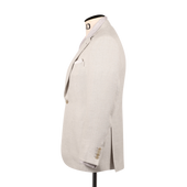 Single Breasted Notch Lapel Jacket In Hemp