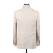 Single Breasted Notch Lapel Jacket In Hemp