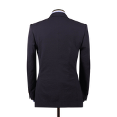 Single Breasted Notch Lapel Suit In Seersucker