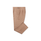 Single Breasted Notch Lapel Suit In Wool Linen