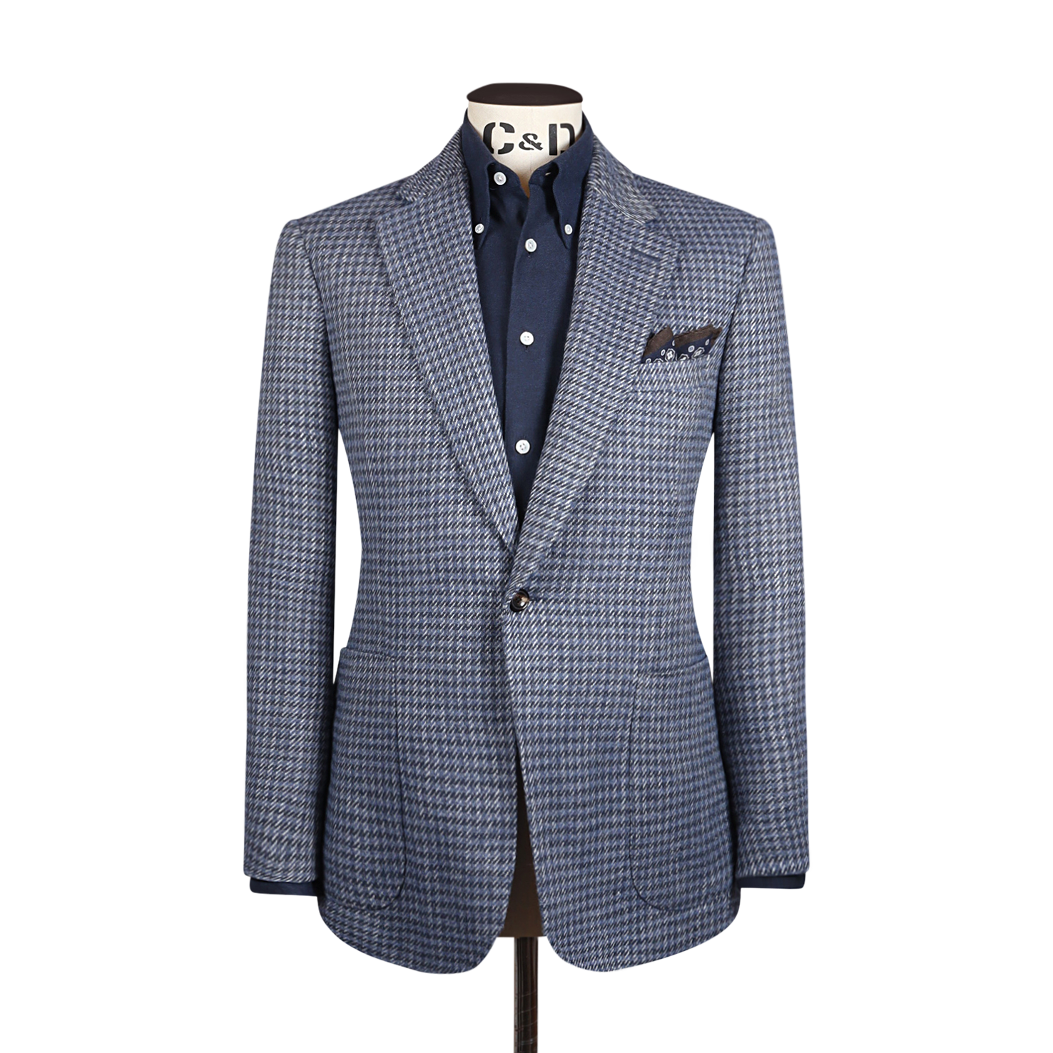 Single Breasted Notch Jacket In Tweed