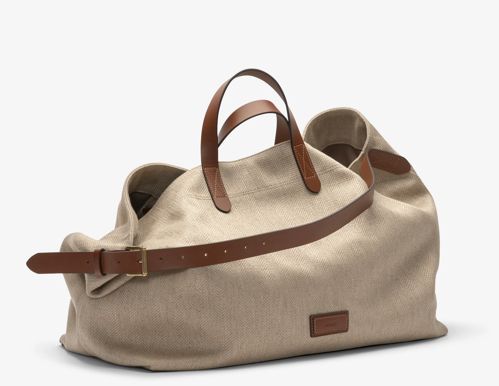 M S Haven Grand Herringbone Cuoio