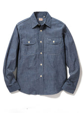 Sugar Cane L S Work Shirt Sc27850 Blue Chambray