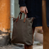 M S Shopper Army Cuoio
