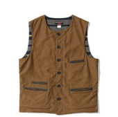 Sugar Cane Fiction Romance 9 5oz Moleskin Vest Sc15832 Brown