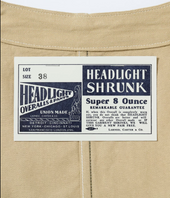 Sugar Cane Headlight 10oz Random Hbt Work Vest Lot No Hd15909