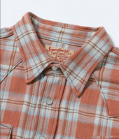 Sugar Cane Washer Herringbone Check Western Shirt Lot No Sc29687 Red