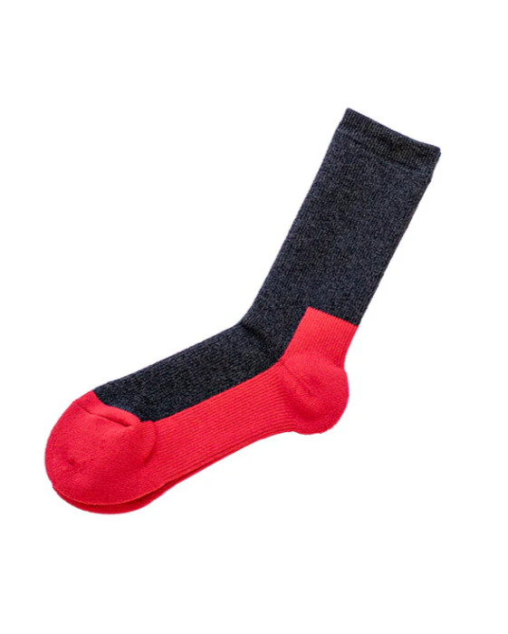 Nishiguchi Kutsushita, Wool Pile Trail Socks, NK0801, Charcoal