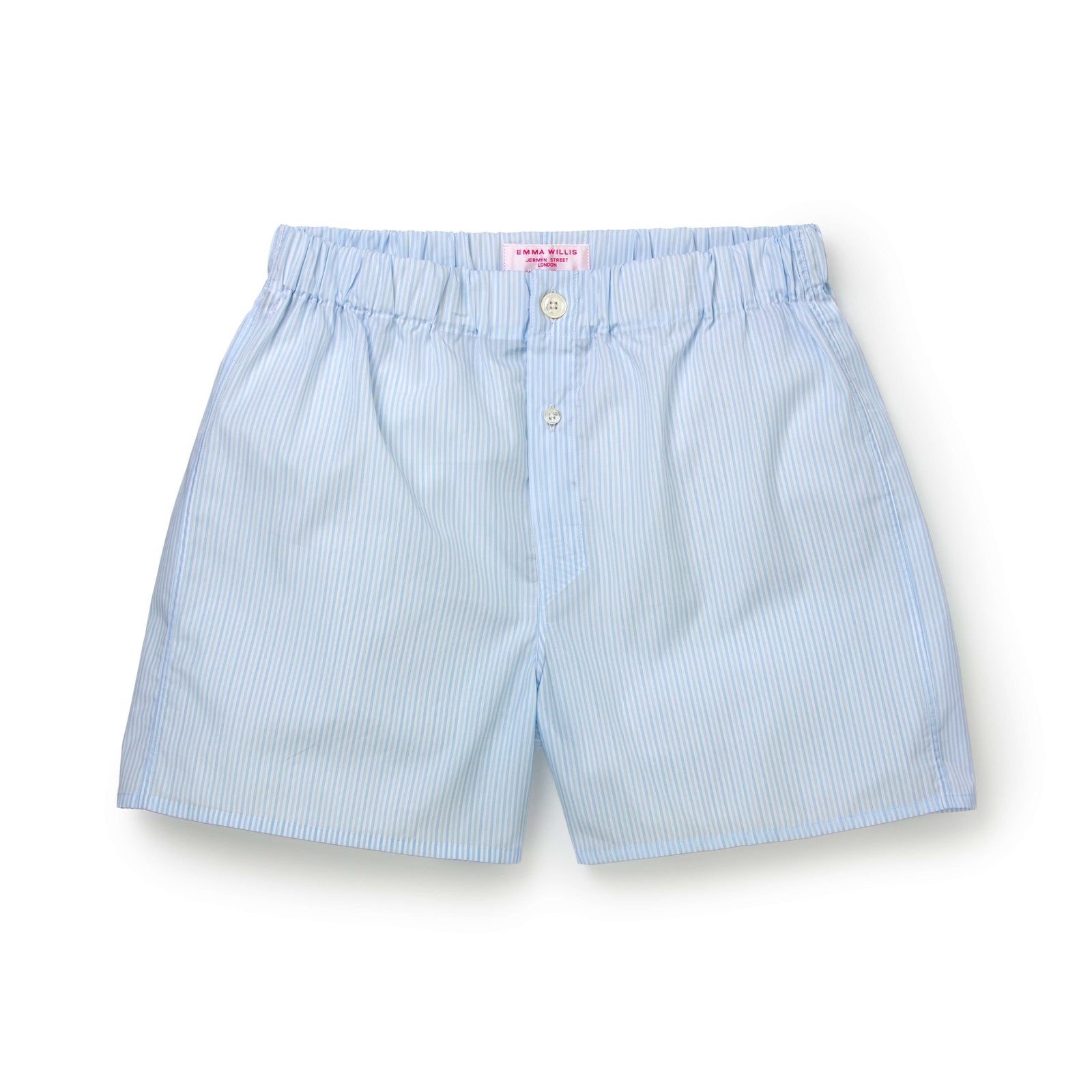 White Bengal Stripe Slim Fit Boxer Shorts New