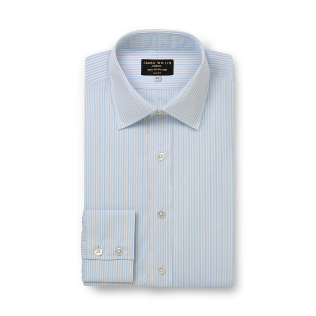 Sky/Blue/White Bengal Stripe Shirt - New