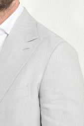 Grey Herringbone Jacket Made In Italy