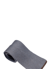 Brown Cotton Maglia Tie