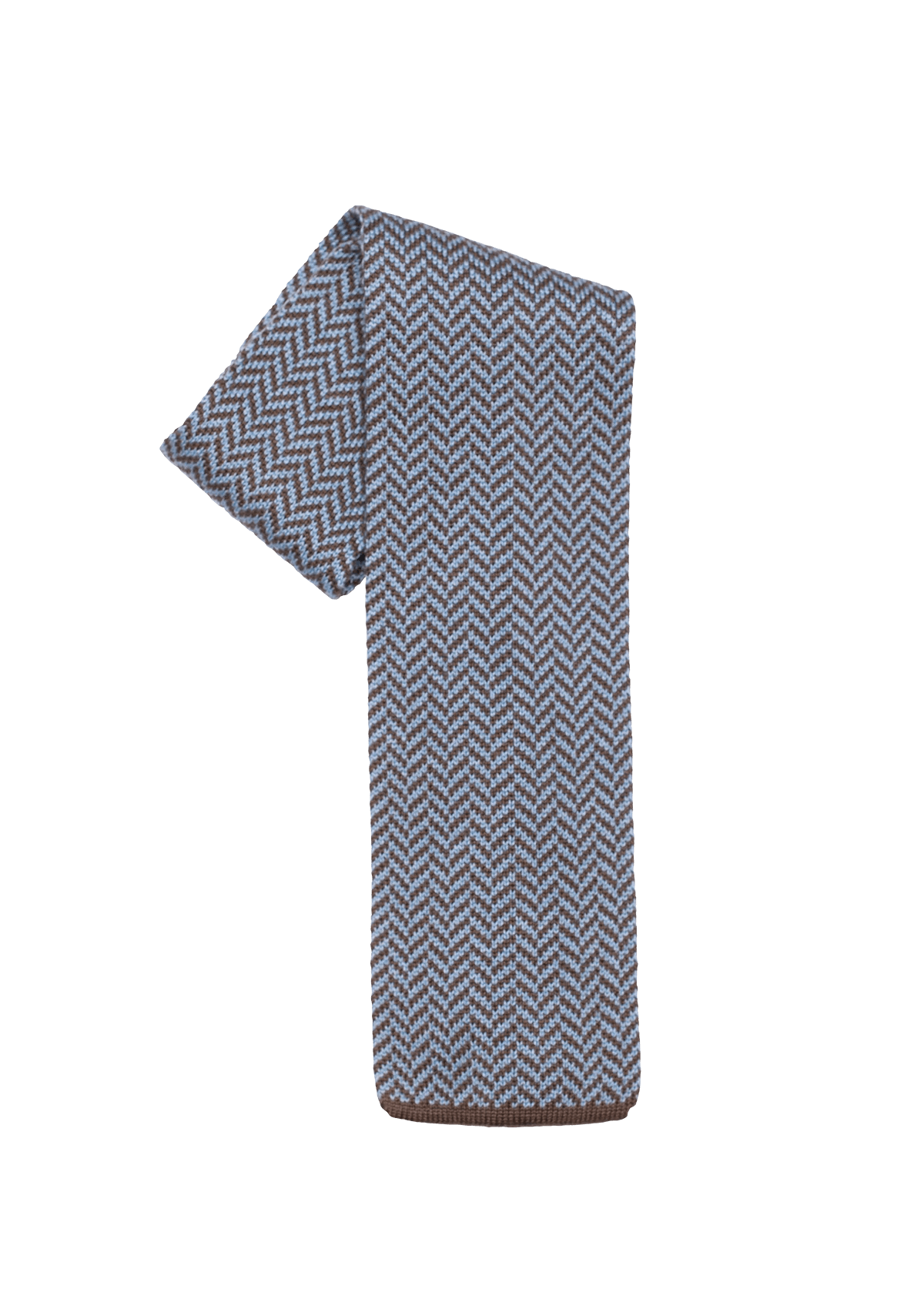 Brown Cotton Maglia Tie