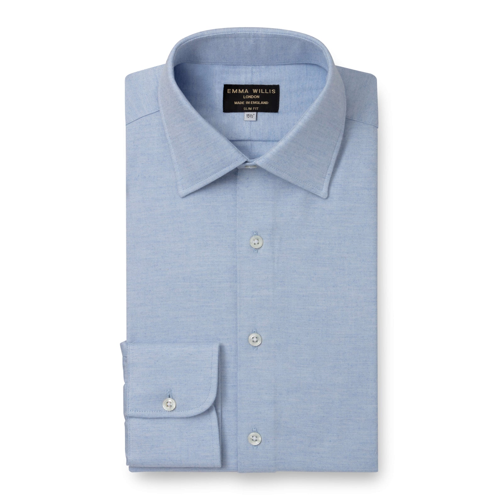 Plain Brushed Cotton Shirt