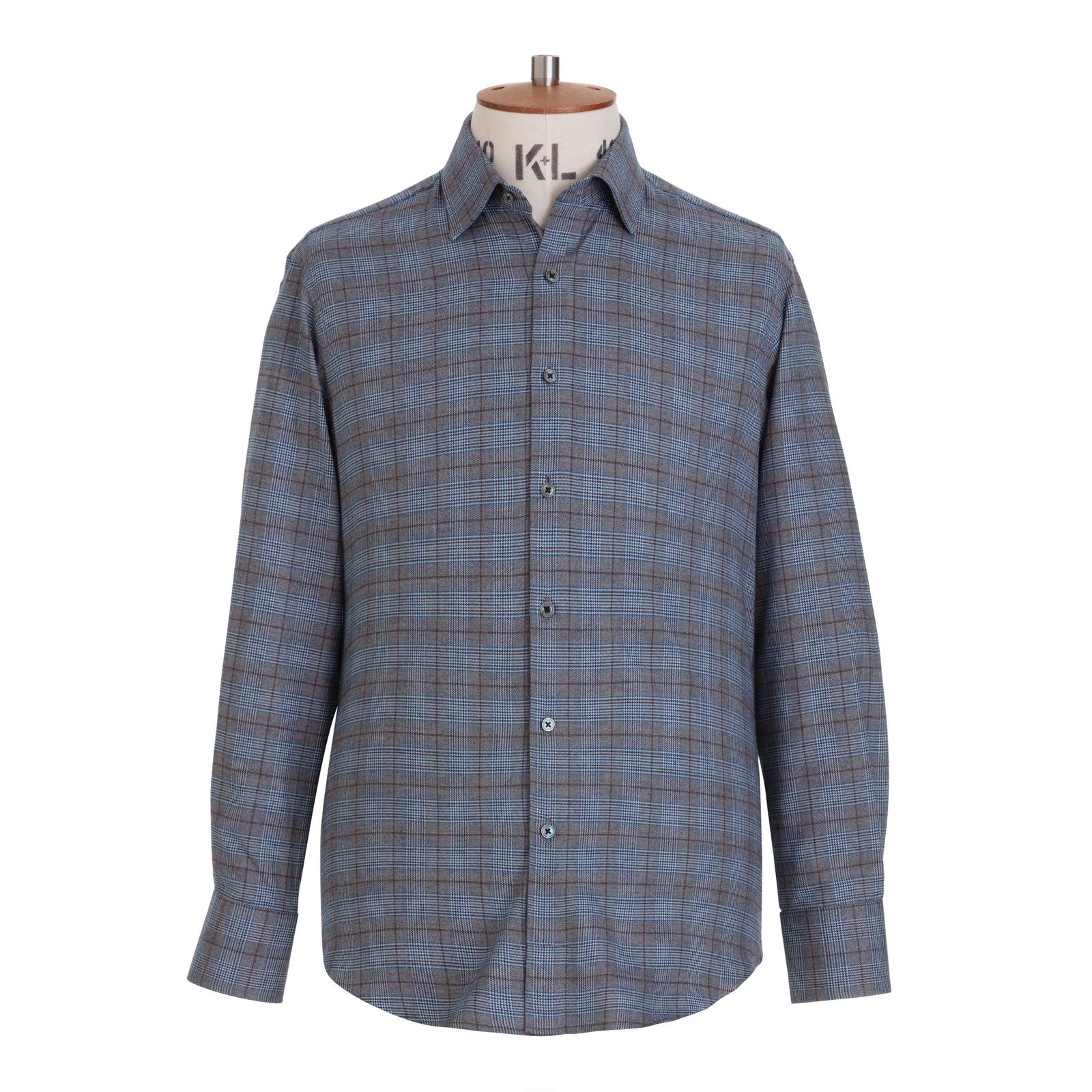 Cinnamon Tartan Brushed Cotton Shirt