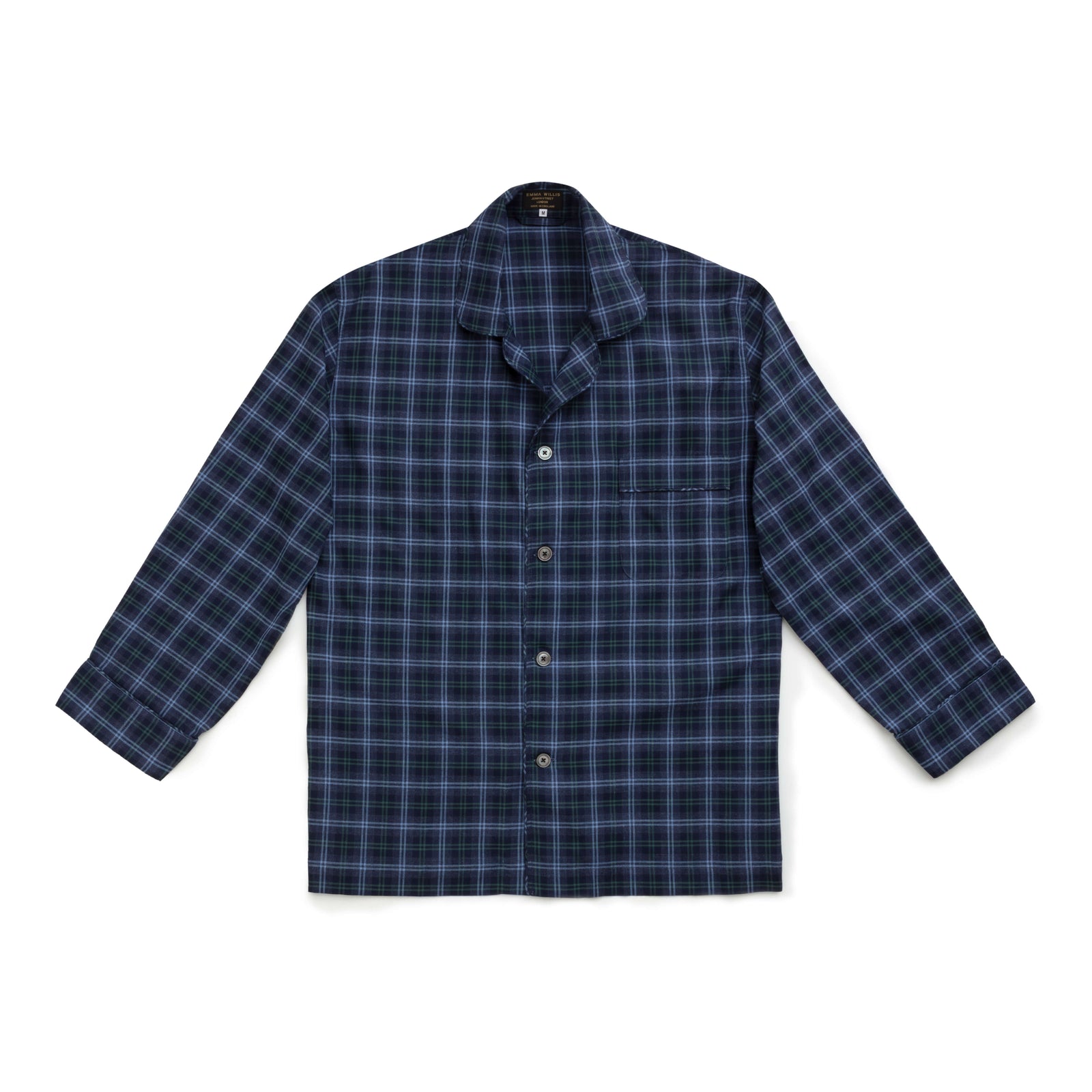 Green Tartan Brushed Cotton Pyjama Set New