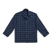 Sky/Navy/Green Tartan Brushed Cotton Pyjama Set - New