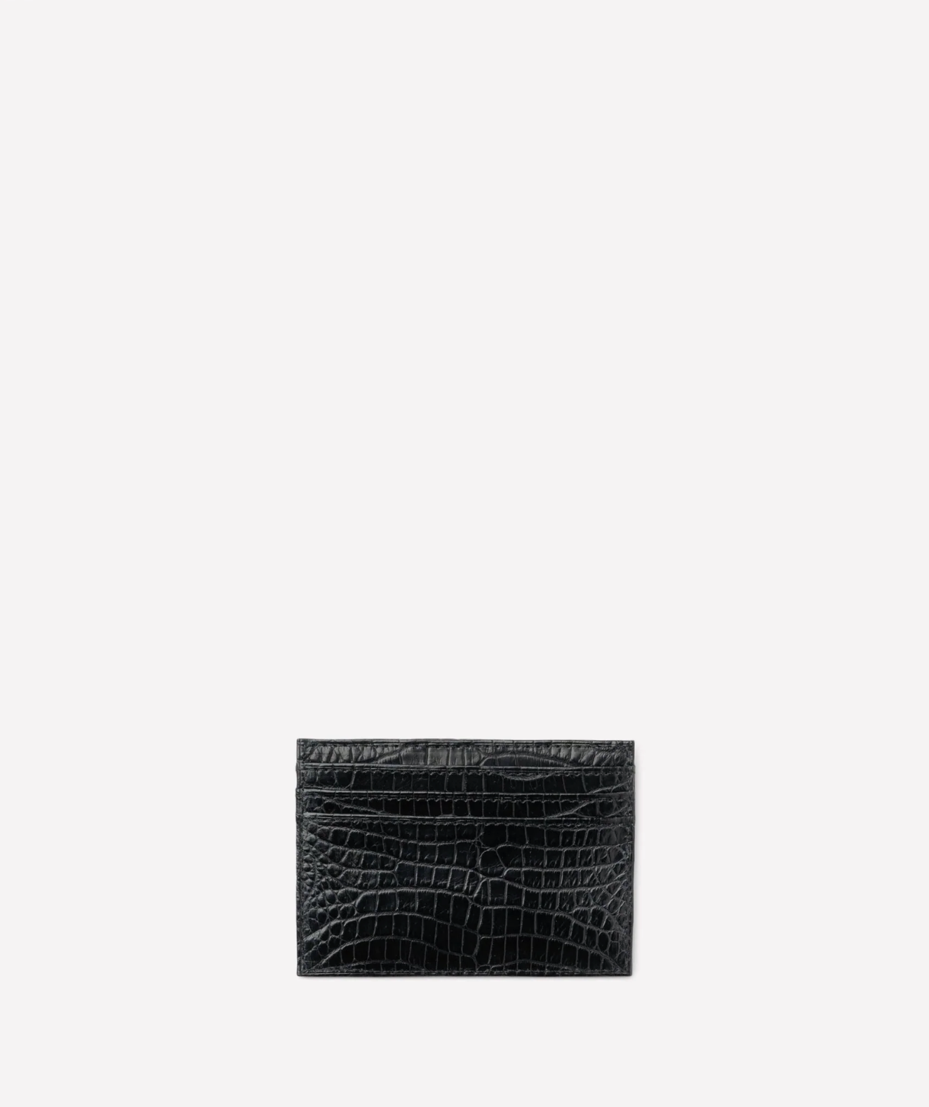 Ghurka Slim Card Case No 204 In Crocodile