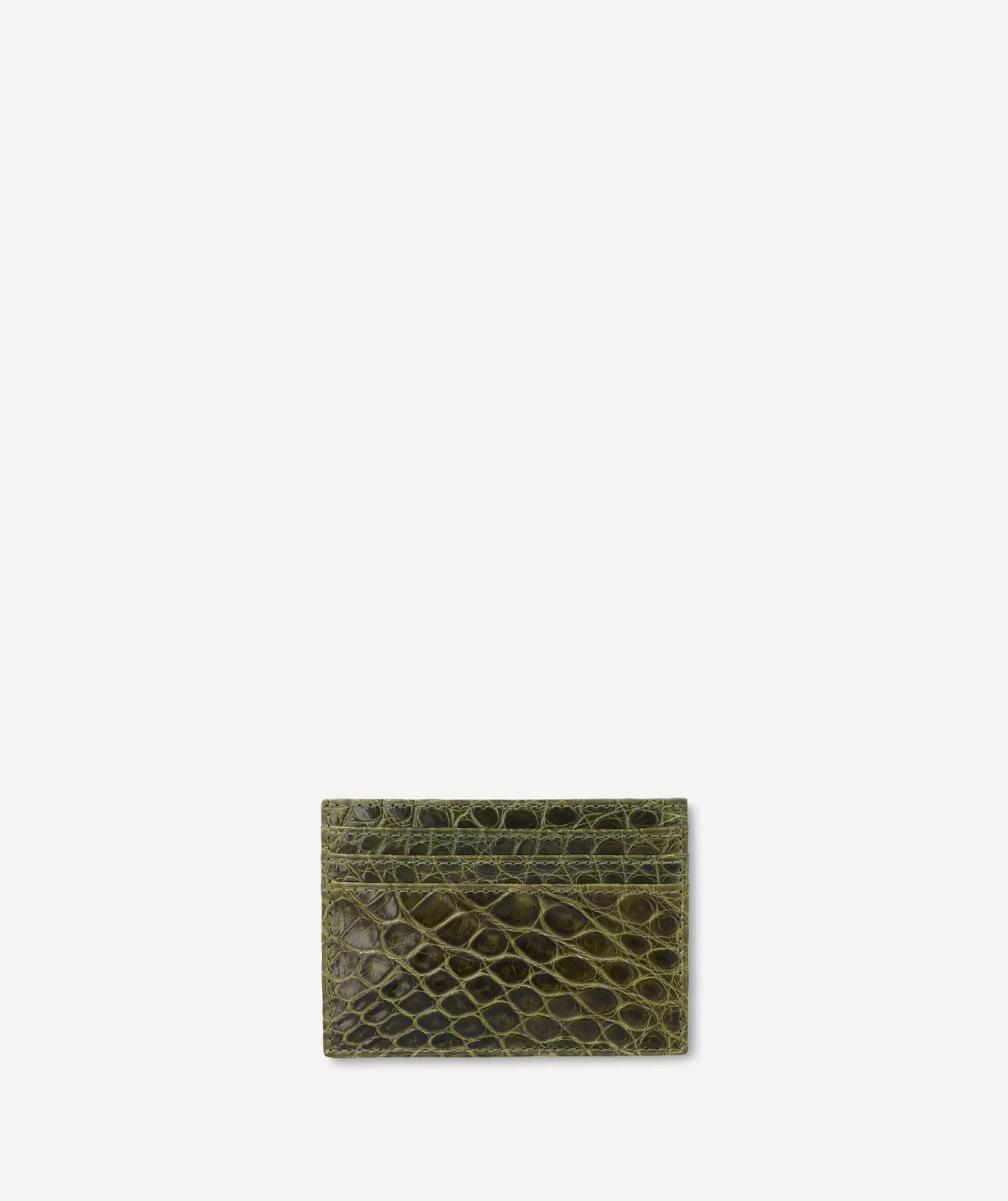 Ghurka Slim Card Case No 204 In Crocodile