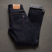 True Straight 21.5oz Dark Gauntlet Heavyweight Selvage Denim