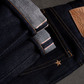 True Straight 21.5oz Dark Gauntlet Heavyweight Selvage Denim