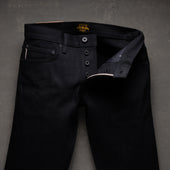 True Straight 21.5oz Mayhem Double Black Selvage Denim