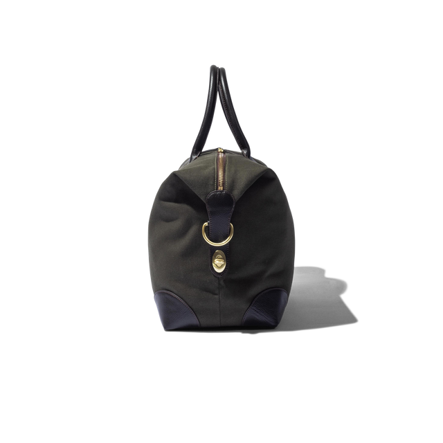 Small Weekend Bag in Green Canvas