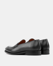 Smith Black Calf with Half-Rubber Soles - 675