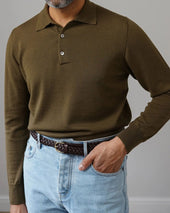 Merino Wool Knitted Polo