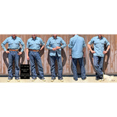 Snipes Shirt - Indigo HBT - Last One - Size Small