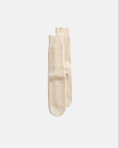 ROTOTO FOLK CROCHET SOCKS - ECRU