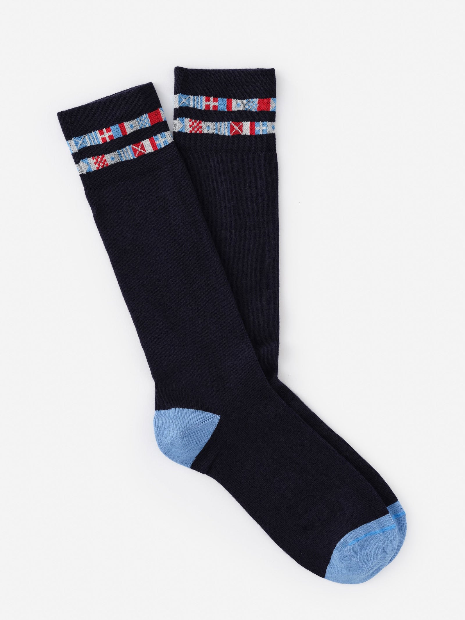 Multi Nautical Flag Socks Men S Socks J Mclaughlin