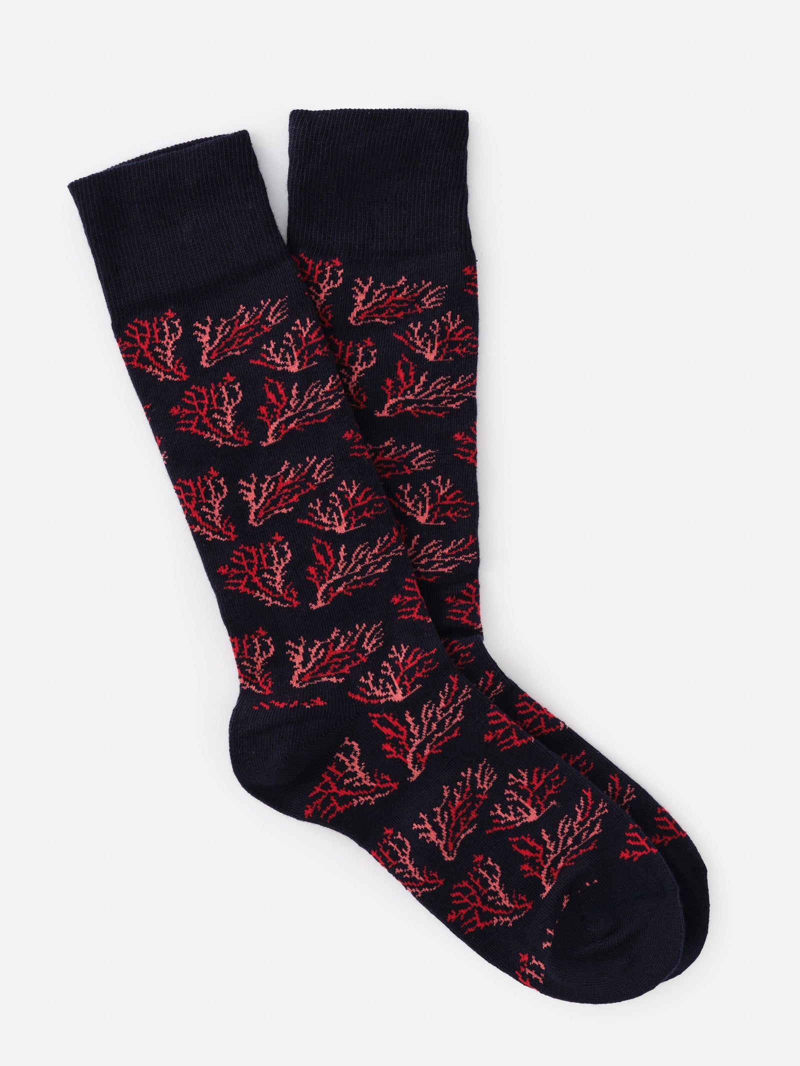 Coral Midi Coral Cay Texture Socks Men S Socks J Mclaughlin