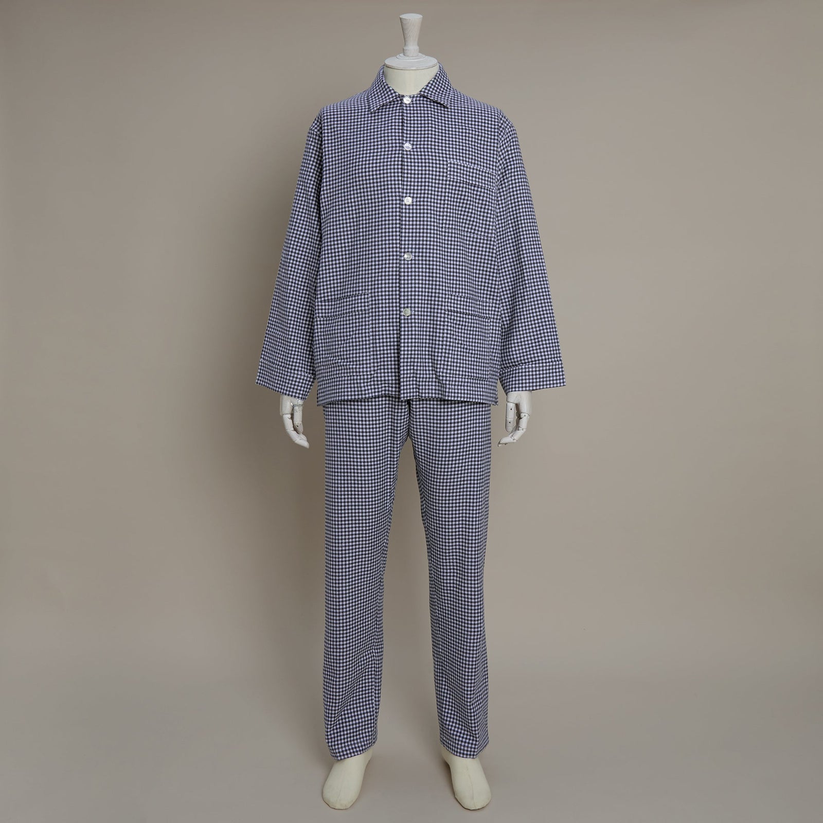 Soft Brushed Cotton Pyjama In Check Print In