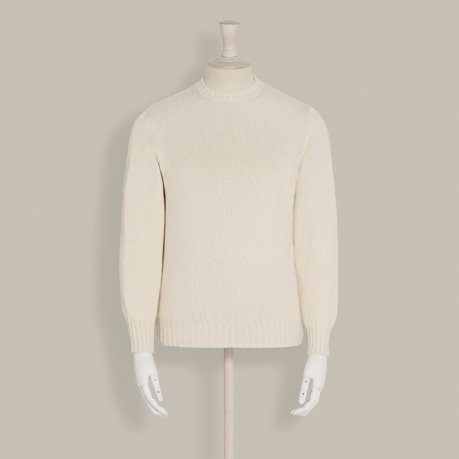 Soft Cotton Crew Neck Sweater In