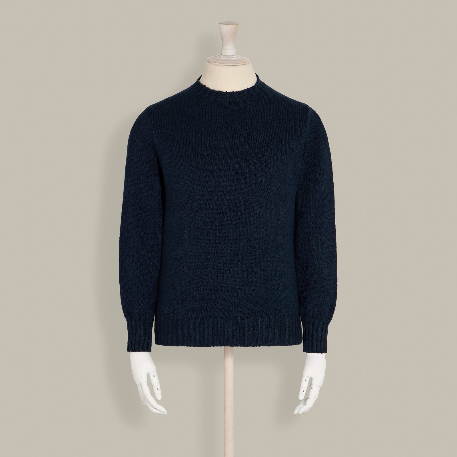Soft Cotton Crew Neck Sweater In