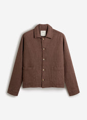 Sorrento Boxy Overshirt | Linen | Brown