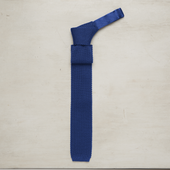 Square End Silk Knitted Tie In
