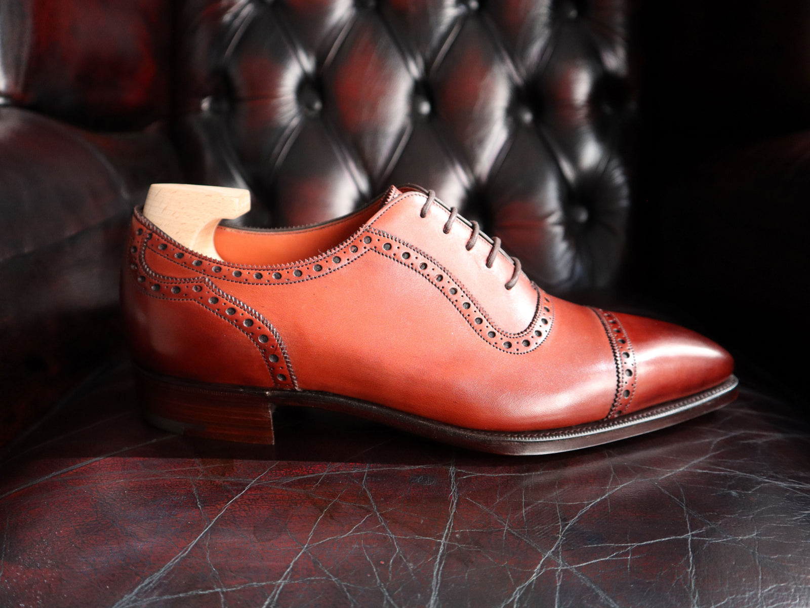 St James Ii In Vintage Cherry Calf Tg73