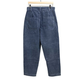 Naval Trousers In Faded Blue Cotton Corduroy